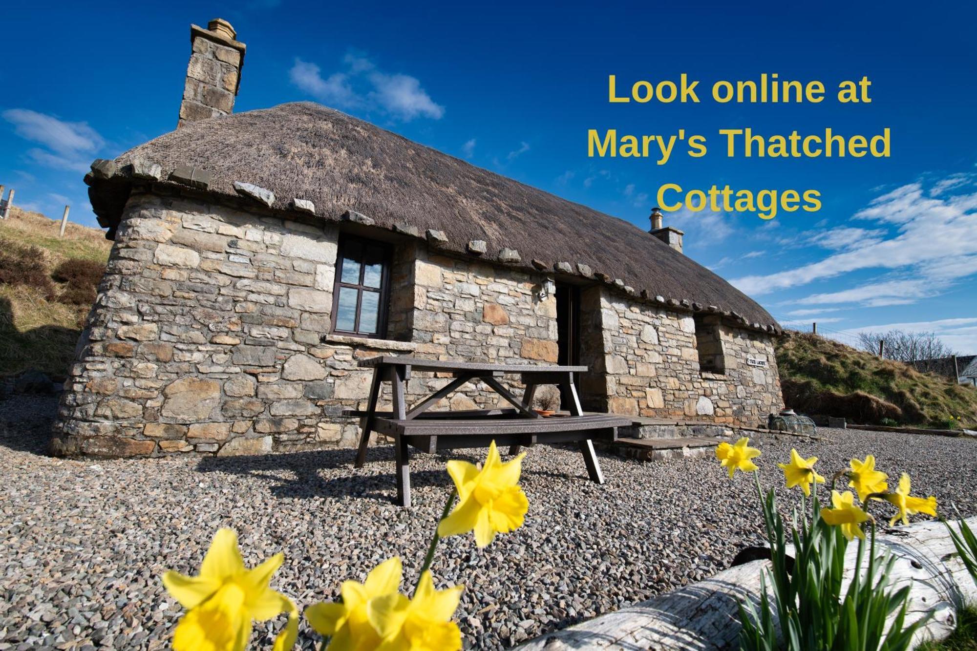 Tigh Lachie, Mary'S Thatched Cottages, Elgol, Isle Of Skye المظهر الخارجي الصورة